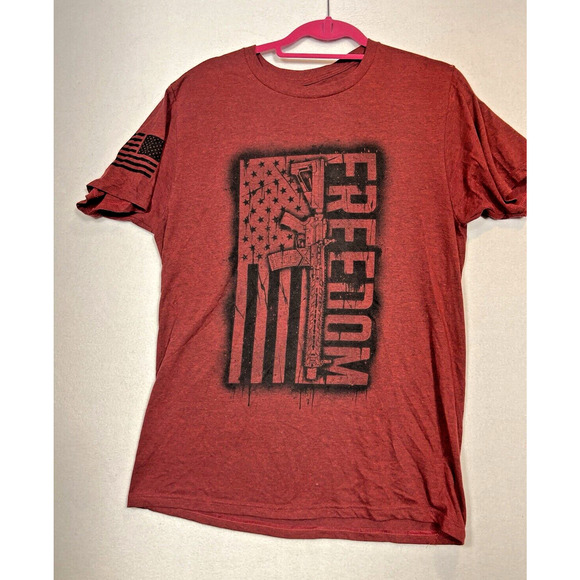 Howitzer Patriot Freedom Respect short‎ Sleeve T-Shirt M Lot of 2 - Picture 5 of 7